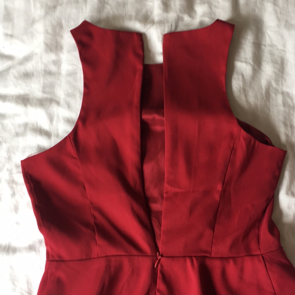 Express Red Peplum Top - image 7